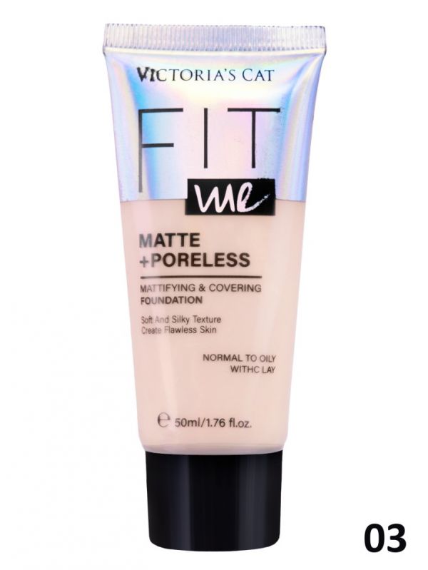 Victorias Cat Foundation Fit me matte+poreless, tone 03